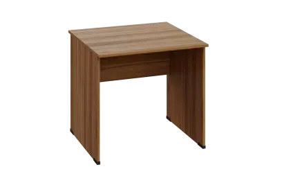 EPL 28 - 8 stůl kancelářský, dřevěná podnož, deska 25 mm, široký 800 mm, ořech světlý